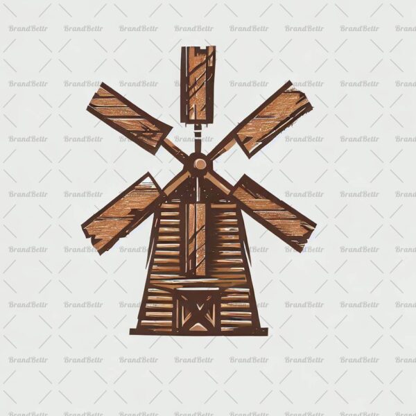 Rustikale Windmühle